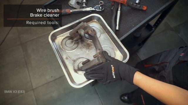 How to change front brake discs on BMW X3 E83 [TUTORIAL AUTODOC] смотреть онлайн