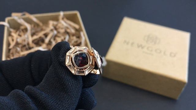 !Серьги 2422 из красного золота 585 пробы с гранатами смотреть онлайн