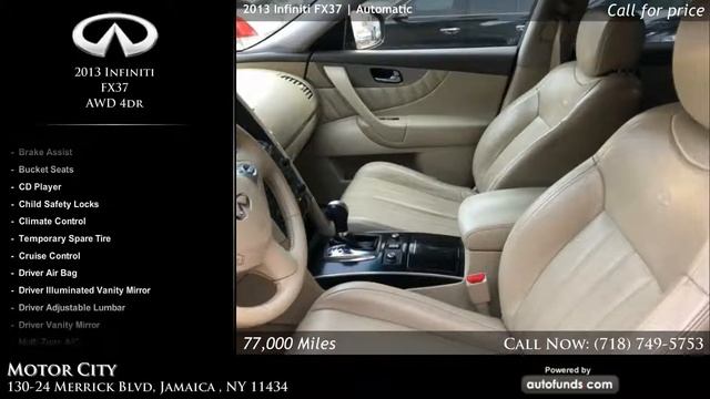 Used 2013 Infiniti FX37 | Motor City, Jamaica , NY - SOLD смотреть онлайн