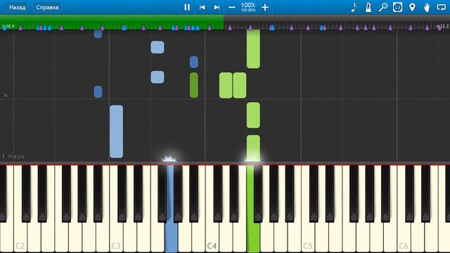 Titanic Theme Song (Титаник) [Piano Tutorial] Synthesia смотреть онлайн