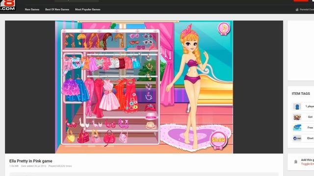 Ell Pretty in Pink Game, for Kids - Cartoon HD ✔ смотреть онлайн