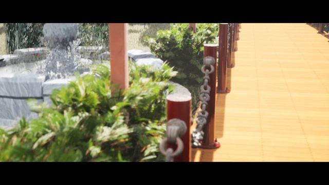 Unreal Engine 5 - Garden at Umbrella Street / Environment Art смотреть онлайн