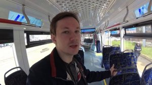 Самый большой российский трамвай 71-934 Лев: внешний вид, салон, поездка