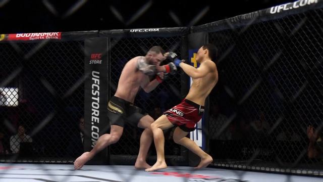 АЛЕКСАНДР ВОЛКАНОВСКИ VS ЧЕН СОН ДЖОН (КОРЕЙСКИЙ ЗОМБИ) UFC 4 CPU VS CPU смотреть онлайн