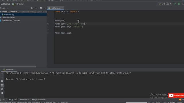 Lec-1 : Python Gui using tkinter in Hindi| Adding label to form |Must watch смотреть онлайн