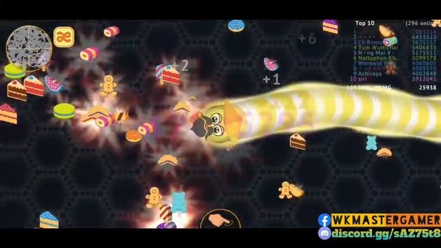 Wormate.io Great Biggest Worm Surviving One Squeezing Border Trap With 100 Worms Epic Gameplay смотреть онлайн