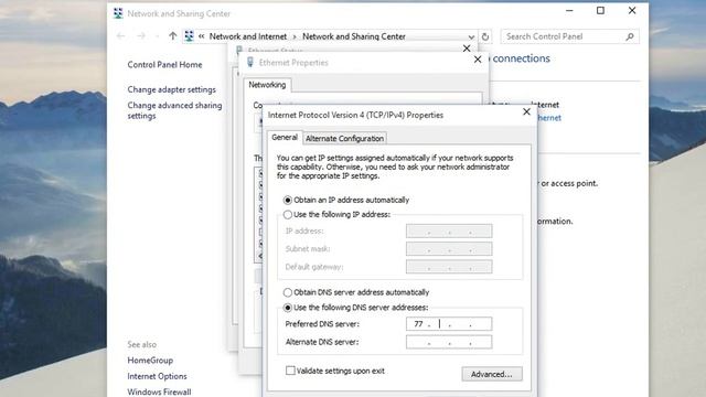 How to change DNS (Windows 10) смотреть онлайн