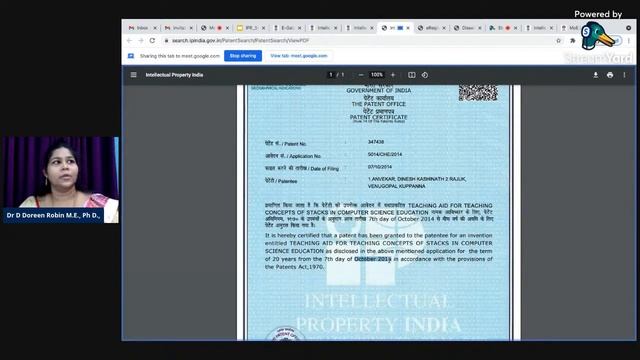 IPR In Educational Institutions Day 1 - Organised By St Christopher's College Edu |Dr Doreen Robin