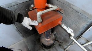 Печь на отработке + ВОДЯНОЙ КОНТУР. Бесплатное отопление дома, бани и гаража