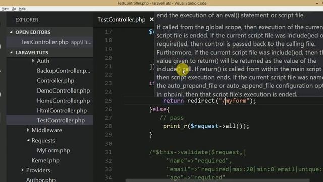 Laravel v5.4 Tutorial for beginners in hindi (Part#20) Request Validation using Validator смотреть онлайн
