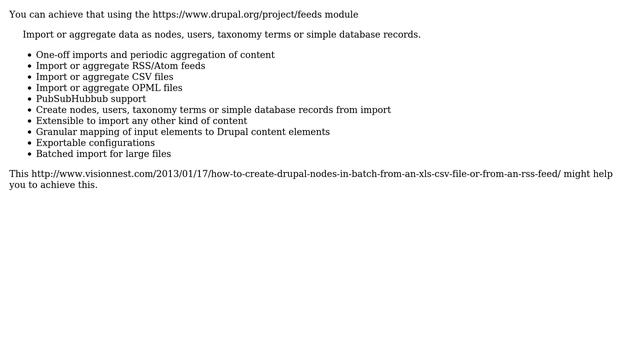 Drupal: Making nodes from XLS files (4 Solutions!!) смотреть онлайн