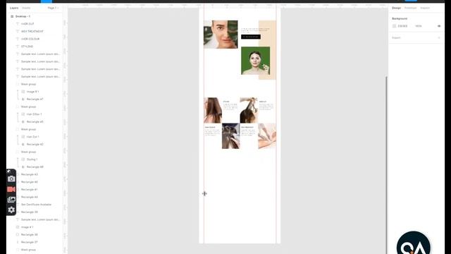 Beauty Saloon Webdesign Homepage| Landing Page | UIUX | Figma смотреть онлайн