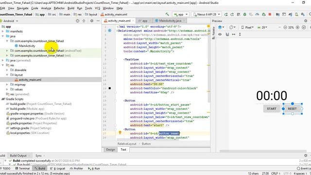 Tutorial 49: Countdown Timer in Android Studio | Android CountDown Timer Example смотреть онлайн