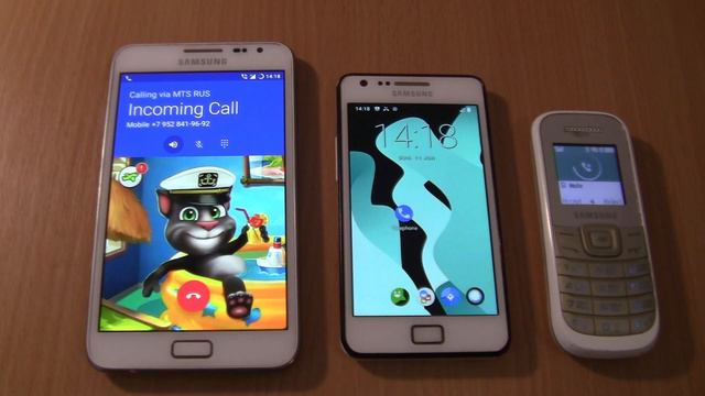 Incoming call & Outgoing call at the Same Time Samsung Galaxy Note 1 Android 7+S2 android 11+120 смотреть онлайн