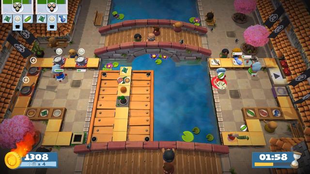 (3players) Overcooked2 Story 5-1 [score: 2780]
