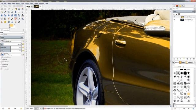 How to Make a Car Look Gold-Plated - GIMP 2.8 Tutorial смотреть онлайн