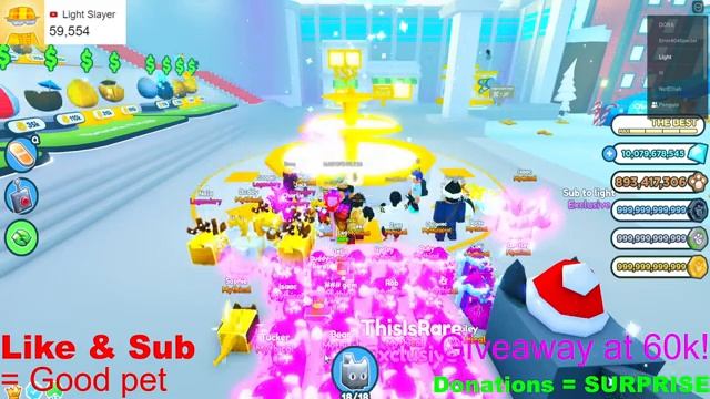 (?LIVE) ?Get *ANY* PET! HUGE OP PET GIVEAWAY!✔️| Roblox Pet Simulator X смотреть онлайн