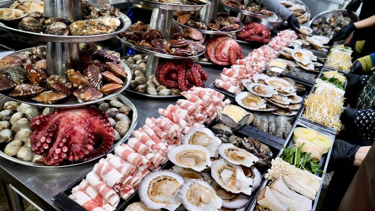 «5 лучших интересных блюд из морепродуктов» Вкусные морепродукты, корейская уличная еда. смотреть онлайн