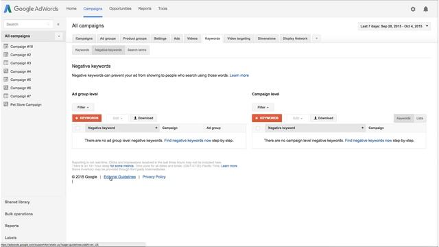 Using negative keywords in AdWords | Google Ads смотреть онлайн
