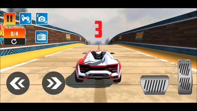 Lykan Car Extreme Fast Driving Sky Stunt Game | Car Racing Games | Car Games 3D смотреть онлайн