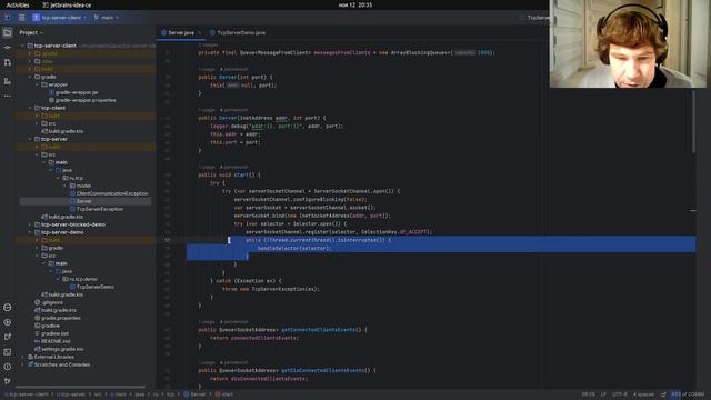 Неблокирующий TCP сервер на java (NIO) смотреть онлайн