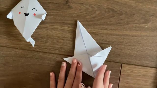Как сделать привидение из бумаги|оригами на Хэллоуин ? смотреть онлайн