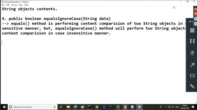 2019 08 04 Strings in java Part-3 смотреть онлайн