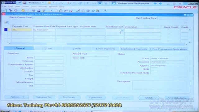 Oracle Financial||online training||payments and payables Part-12 by SaiRam смотреть онлайн