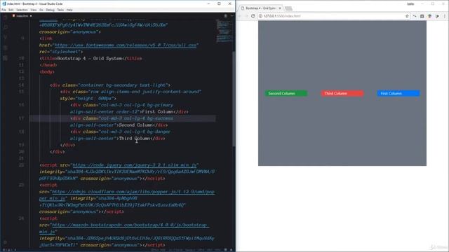 5 Bootstrap Grid System Part 2 смотреть онлайн