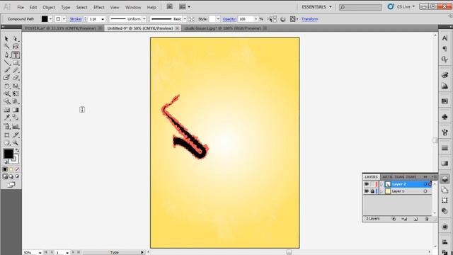 How to Design a Typographic Poster in Adobe illustrator CS5 смотреть онлайн