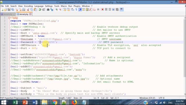 How to send email in localhost using wamp смотреть онлайн
