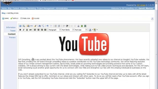 Publishing Blog Articles With The Amass Content Management System смотреть онлайн