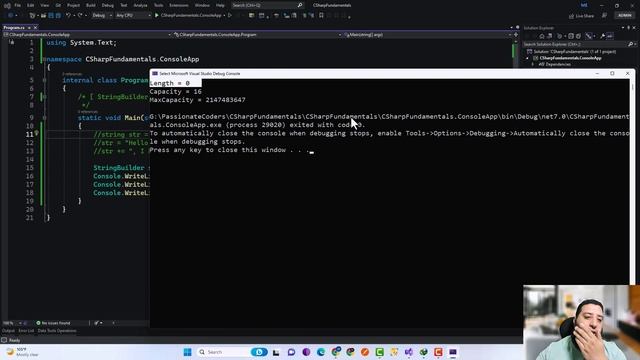 C# Fundamentals: 35- StringBuilder смотреть онлайн