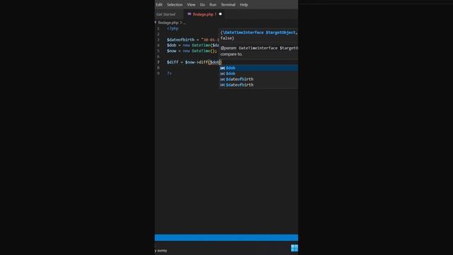 Find Age or difference between dates using PHP смотреть онлайн
