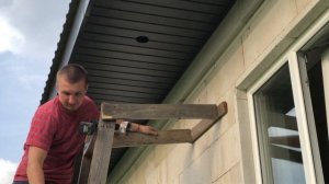 Установка фасадных светильников/подсветка фасада дома