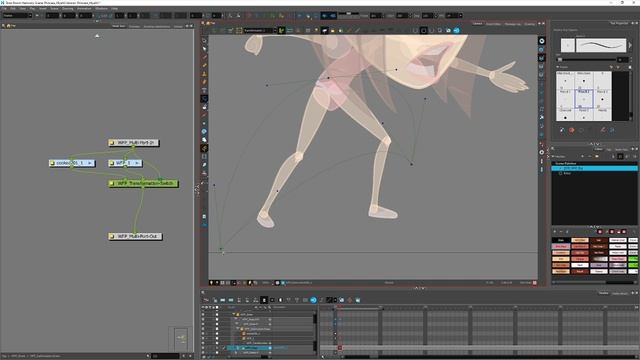 Harmony Premium Tutorial: Convert to New Drawing and Add Deformation Chain смотреть онлайн