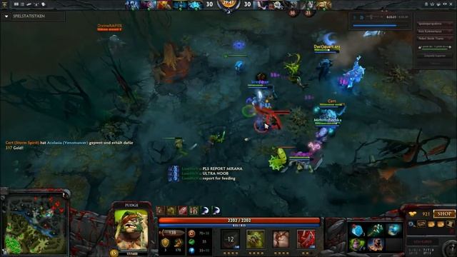 Dota 2 Fail Pudge + Clock Hook смотреть онлайн
