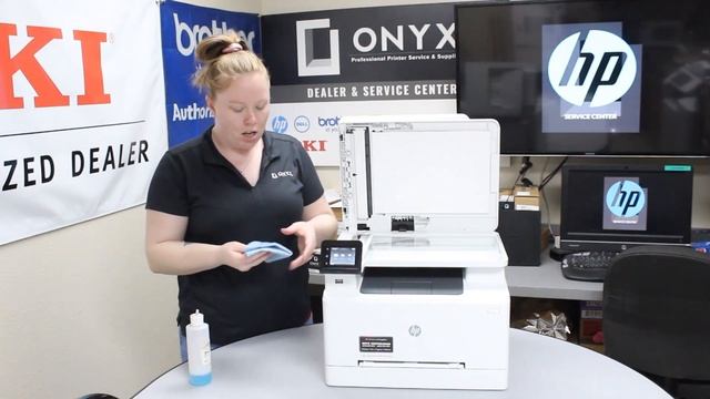 HP Color Laserjet M281 | How to Clean Scanner Glass | Onyx Imaging смотреть онлайн