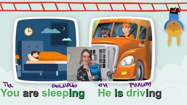Английский язык для школьников: Present Continuous // English Grammar A1-A2 смотреть онлайн