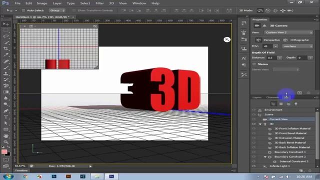 How To Create 3D Logo In Photoshop CC смотреть онлайн