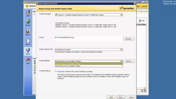Symantec Endpoint Protection - Remote client installation on windows