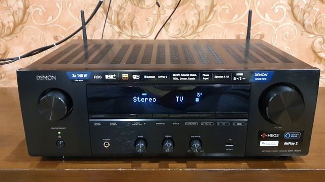 Denon DRA-800H with GENRE custom-designed floor standing speakers and Polk Audio PSW10 subwoofer. смотреть онлайн