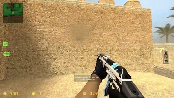 обзор Counter-Strike Source v34 со скинами CS:GO