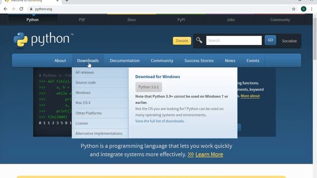 PYTHON 3.9 INSTALLATION GUIDE смотреть онлайн