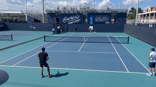 Jannik Sinner 2023 Miami Open Practice - Court Level [4K]