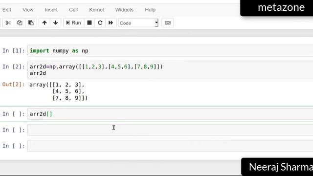 Vid 22: Quiz 6,7,8 indexing and slicing with numpy or python array смотреть онлайн