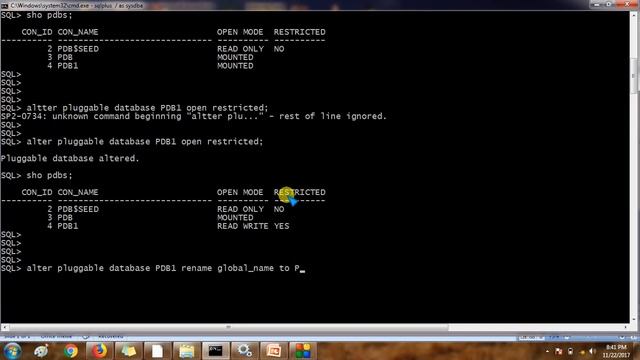 How to Rename/Change PDB database name-Oracle 12C Administration смотреть онлайн