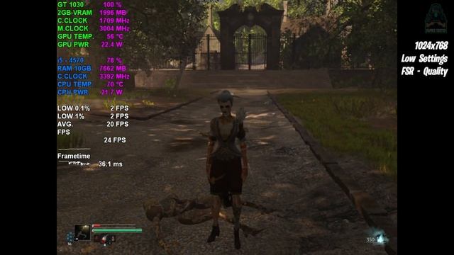 Steelrising | GT 1030 2GB | 900p, 768p, 720p, 600p + Low Settings + FSR | Performance Tasted. смотреть онлайн