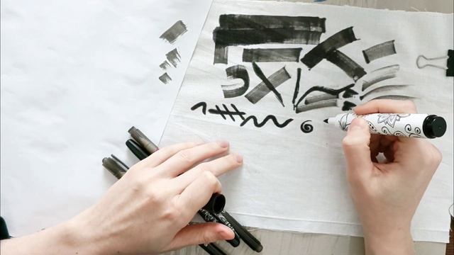Tulip BLACK Fabric Markers Review | Jumbo Chisel, Fine & Extra Fine, Brush tip Textile Markers смотреть онлайн