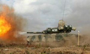 СВО, танковый бой. Т-80 VS Т-64